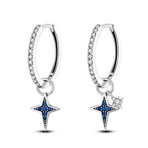 Ensemble de pendentifs lune et étoile, boucles <span class=keywords><strong>d</strong></span>'oreilles en zircon pour femmes - Bijoux <span class=keywords><strong>d</strong></span>'<span class=keywords><strong>oreille</strong></span> élégants et raffinés pour mariage et anniversaire, style original - Product Image 3
