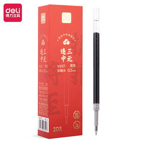 Deli <b>Pen</b> <b>Refills</b> V601 0.5Mm Conical Tip Black For School Office Writing - Product Image 4
