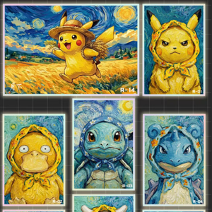 DL Handmade Anime Pokemond Rainbow Bonds Style Dessiné à la Main Shikishi Board <span class=keywords><strong>Manga</strong></span> Japonais Jeu de Table Décoration Murale Art de Collection - Product Image 2