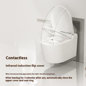 Inodoro <span class=keywords><strong>de</strong></span> descarga automática <span class=keywords><strong>de</strong></span> diseño <span class=keywords><strong>de</strong></span> casa inteligente, sala <span class=keywords><strong>de</strong></span> negocios, minisuite eléctrica con cuenco alargado y control remoto incluido - Product Image 6