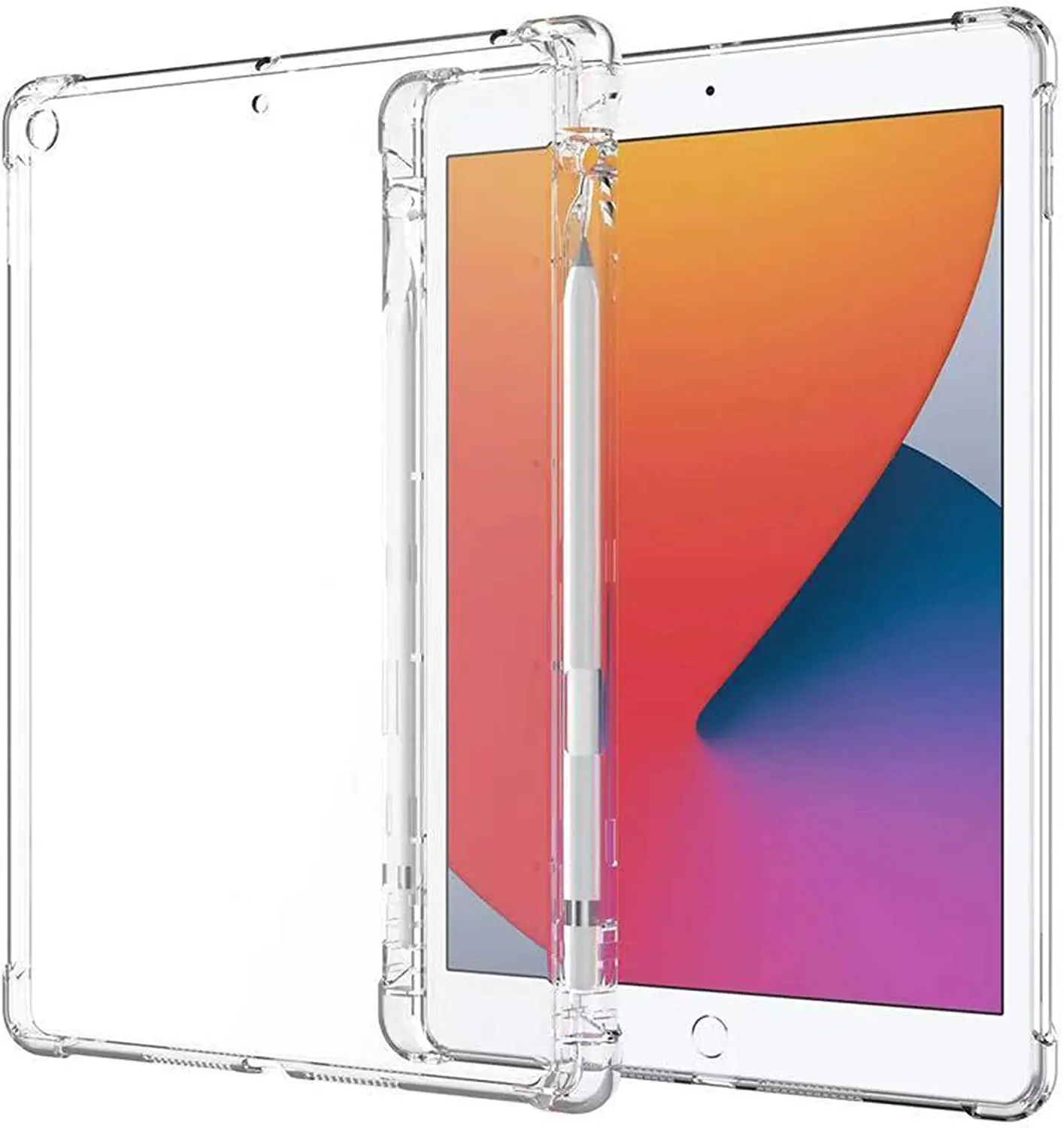 Pelindung Bening Lembut Tahan Guncangan untuk Ipad Pro 11 10.2 10.9 2020 Casing Transparan untuk iPad Pro 12.9 Casing Ramping untuk iPad Mini 2 3 4 5 6