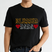 Vente chaude : Design personnalisé en strass thermocollant Blessed Dada pour T-shirt