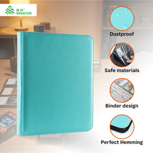 Classeur de cartes à collectionner 9 pochettes 360 cartes en cuir PU avec fermeture éclair pour cartes Pokémon – Album de collection pour cartes à échanger - Product Image 1
