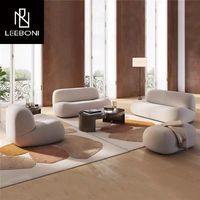 Meubles de hall design italien canapé de salon canapé sectionnel en tissu de velours pour hôtel maison appartement