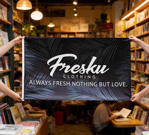 Хит продаж: популярный, прочный, изысканный флаг с двойной печатью и люверсами для продвижения бизнеса и развития - Product Image 1