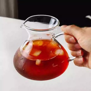 ชุดกาแฟแก้วพร้อมกาน้ำมีขีดบอกปริมาตร ถ้วยชิมกาแฟ ที่กรอง V60 พร้อมด้ามจับสำหรับชงและเสิร์ฟ - Product Image 4