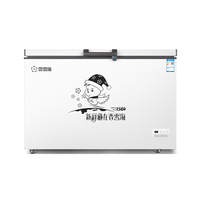 Congélateur horizontal à grande capacité avec porte supérieure, congélateur coffre