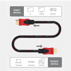 Tendance câble HDMI vidéo plaqué or mâle à mâle 1080P 4k 1.4 câble HDMI haute définition TV ordinateur câble de connexion HDMI - Product Image 6