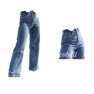 Jessie OEM pantalones de talla grande para mujer Pantalones de cintura alta ajuste relajado tejido elástico estampado recto transpirable Diseño Inteligente - Product Image 1