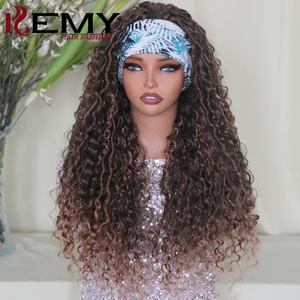 KEMY HAIR, nueva <span class=keywords><strong>diadema</strong></span> sintética, pelucas <span class=keywords><strong>con</strong></span> <span class=keywords><strong>trenzas</strong></span>, extensión de cabello trenzado, Nu Locs, pelucas sintéticas hechas a máquina de imitación para mujeres negras - Product Image 1