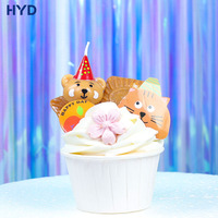 Vela de Cumpleaños 3D con Forma de Oso Adorable 2026, con Gorro de Fiesta, Estilo Coreano, Adorno de Pastel de Animal de Dibujos Animados, Vela Aromática para Fiesta de Cumpleaños Infantil