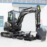 Pengiriman Gratis Excavator Mini Tipe Crawler 2 TON Disetujui untuk Mesin dengan Garansi 1 Tahun Alat Penggali Konstruksi Rumah Tangga