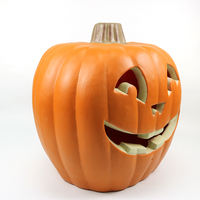 Grande lampe lanterne LED en peluche en forme de lapin, décoration amusante pour maison hantée, fête d'Halloween, décoration de citrouille pour enfants, couleur personnalisée
