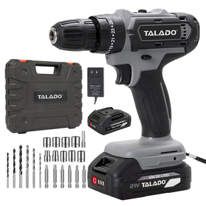 Trapano a Batteria 21V ad Alta Coppia con Mandrino Autoserrante per Cambi Rapidi di Punte Durante Sessioni di Lavoro Veloci - Product Image 1