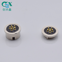 Connecteur magnétique à ressort rond en cuivre CZX, 6 broches mâle/femelle, boîtier en laiton, adaptateur de communication de données 2A 12V