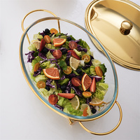 Plats de service en gros 3L grande capacité, robustes et haut de gamme, ensemble chauffe-plats et réchauds de buffet, idéaux pour toute réunion
