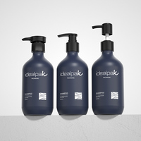 Vente en gros de bouteilles en plastique PET ambrées de 500ml contenant de lotion vide pour bouteille de shampoing liquide de savon