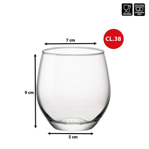 Nuovo Set di 12 Bicchieri KALIX in Vetro Trasparente Misura 38 - Product Image 3