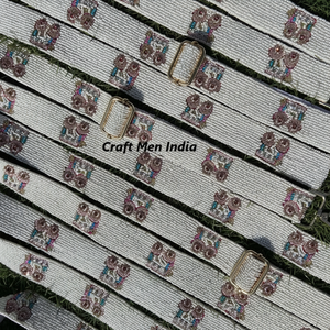 สายคล้องไหล่ขนาดเล็กลูกปัดสีทองขนาด44*1.5มีตะขอถอดออกได้เข็มขัดโลหะดีไซน์ใหม่ - Product Image 1