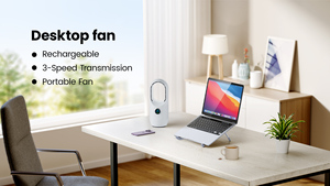 Gran oferta, mesa de refrigeración por aire, ventiladores sin aspas, recargable por USB, portátil, escritorio de oficina, Mini ventilador de Torre inteligente de mano - Product Image 6
