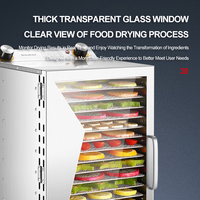 Déshydrateur alimentaire multifonctionnel à bouton mécanique pour friandises pour animaux, fruits secs et légumes