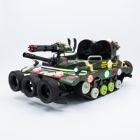 Véhicule tout-terrain électrique rechargeable pour parc d'attractions, type char à chenilles, pour usage commercial extérieur, avec fonction bumper car, pour parents et enfants
