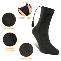 12V Unisexe Rechargeable Batterie Thermique Chauffée Sox High Winters Chaud Ski Crew Chaussettes Chauffantes Électriques Imprimer Moto Chauffée Sox