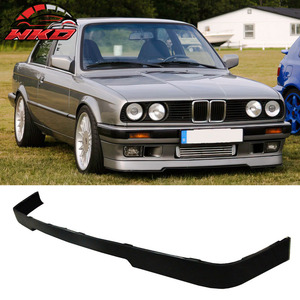 Compatible con BMW E30 1984-1992, Labio de Parachoques Delantero Estilo M-Tech, Sin Pintar, Negro - Product Image 1
