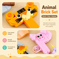 Juego de Bloques de Construcción del Alfabeto Animal de la A a la Z, 1151 Piezas, Juguetes Educativos de Letras para Niños, Bloques de Animales Creativos STEM para Niños