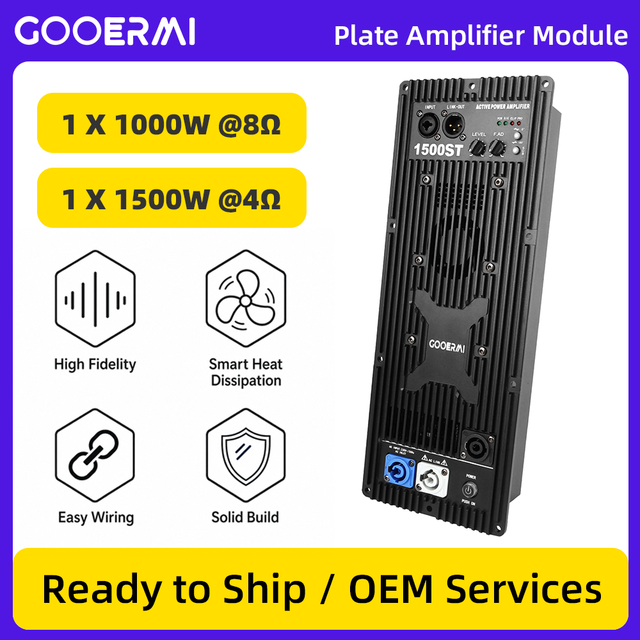 1500ST Professional 1500W Ultra High Power Subwoofer Plate Power Amplifier Board Module for Active Speakers Bass Loudspeaker