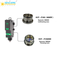 Steedu Nouvelle lentille de collimation et de focalisation laser à fibre D37 avec ensemble pour BM06K, longueur focale 50-200 mm, longueur d'onde 1064 nm