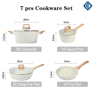 Juego de <span class=keywords><strong>Sartenes</strong></span> Antiadherentes de Cerámica con Tapas, <span class=keywords><strong>para</strong></span> Cocina, <span class=keywords><strong>para</strong></span> Huevos y Omelettes, Libres de PTFE y PFOA, al Mejor Precio - Product Image 2