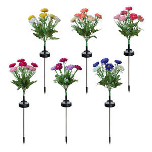 Lumières de jardin de lotus de <span class=keywords><strong>neige</strong></span> à énergie solaire Décor LED réaliste pour pelouse Patio résistant aux intempéries Économie d'énergie - Product Image 6