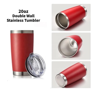 Wholesale High Quality 12oz /20oz Double Wall Stainless Steel Frosted Water <b>Bottle</b> Customized Sports Tumbler With Screw Lid - Product Image 5
