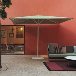 Parasol d'extérieur moderne en aluminium avec base en acier 1,5 m, protection solaire pour jardin et mobilier de terrasse - Product Image 1