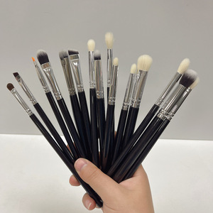 Chuyên nghiệp chất lượng cao màu đen thuần chay nhãn hiệu riêng bằng gỗ sang trọng duy nhất Eye Liner trang điểm bàn chải - Product Image 5