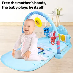 Zhorya Musical Baby Play Gym Game Blanket Baby Activity Gym Mat Educational Piano Mat For Children