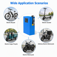 Batterie de vélo électrique personnalisée, étanche, 18650 21700 36V 48V 52V 60V 72V 30ah 40ah 50ah, batteries lithium-ion pour vélos électriques 1000W 1500W