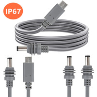 Câble de charge extérieur étanche 100W en cuivre argenté, cordon d'alimentation DC de remplacement, connexion DC-DC Star TYPE C 5521