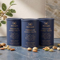 Emballage en tube de papier pour noix de cajou, qualité alimentaire, logo personnalisé, boîte cylindrique en papier kraft, boîte d'emballage en carton