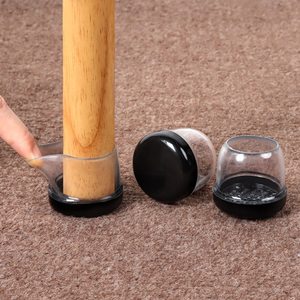 Protecteurs <span class=keywords><strong>de</strong></span> sol <span class=keywords><strong>de</strong></span> jambe <span class=keywords><strong>de</strong></span> <span class=keywords><strong>chaise</strong></span> en <span class=keywords><strong>silicone</strong></span> noir avec couverture <span class=keywords><strong>de</strong></span> <span class=keywords><strong>Protection</strong></span> <span class=keywords><strong>de</strong></span> <span class=keywords><strong>pieds</strong></span> <span class=keywords><strong>de</strong></span> <span class=keywords><strong>pieds</strong></span> <span class=keywords><strong>de</strong></span> meubles en feutre <span class=keywords><strong>de</strong></span> <span class=keywords><strong>silicone</strong></span> protéger le sol en bois dur marron - Product Image 2