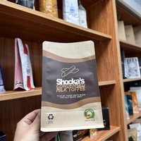 Sac à café en papier Kraft à fond plat avec Valve pour café, écologique, 12oz, 16oz, 5lb