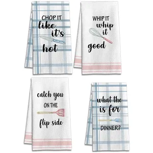 Decorative Funny Dishcloths Microfiber Kitchen Towels Highly Absorbent Towel for Kitchen Reusable