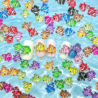 50 Breloques en Résine Mignonnes Poissons Tropicaux pour Ongles, Accessoires Ongles Créatures Marines, Décoration Ongles Poisson-Pie Couleur pour Manucure