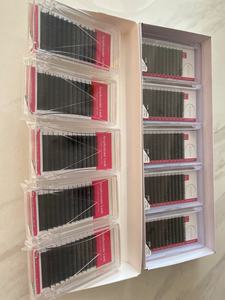 Extensiones de Pestañas de Seda de Cachemira Semimanuales Naturales Suaves Mate 0.05 al por Mayor, Base Suelta en Estilos CC D D - Product Image 3