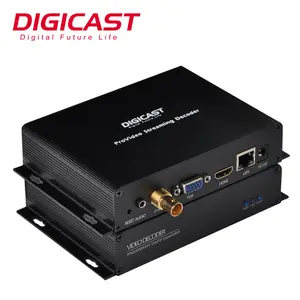 H.265 HD 4K 비디오 오디오 스트림 디코더 하이 퀄리티 RTMP RTSP SRT UDP IP에서 CVBS HD SDI 비디오 인코더로 IPTV 시스템 카메라
