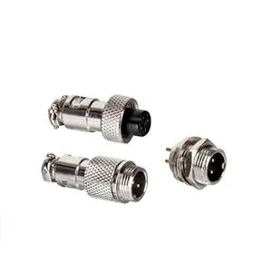 Metal Aviation Connector GX12 GX16 GX20 Male And Female 2---14Pin Round Electric Automotive Connector