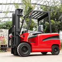Chariot élévateur contrepoids électrique de 1,5 tonne avec batterie au lithium 48V 60V, moteur AC, pneus pleins pour extérieur et entrepôt frigorifique