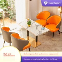 Chaises de salle à manger modernes et simples en cuir et fer forgé, avec dossier, pour restaurant occidental, café, bureau et salon – Vente personnalisée