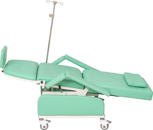 Electric Blood Drawing Chair with Adjustable Height and Backrest Medical Electric Blood Collection Chair